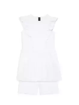 Платье с рюшами «Феникс» для маленьких девочек и девочек Greyson, цвет arctic