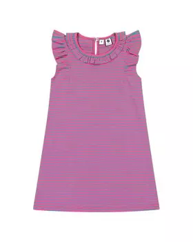 Платье с рюшами и рукавами Busy Bees Colette, розовый