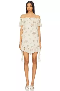 Платье с рюшами Lily от Aniye By, poppy silk