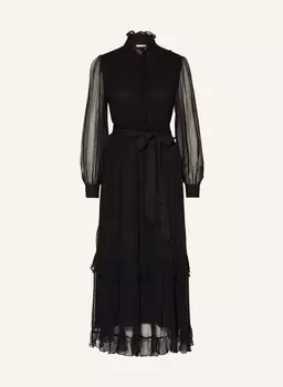 Платье с рюшами Mrs & Hugs, черный