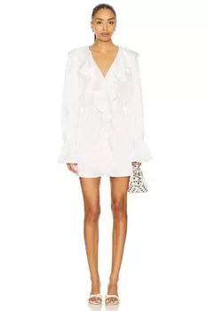 Платье с рюшами Weworewhat, white