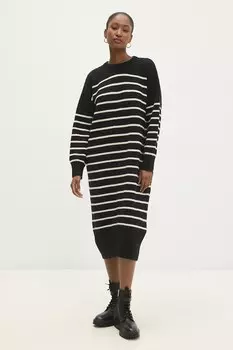 Платье с шерстью Answear.Lab, черный