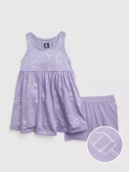 Платье с шортами Gap, фиолетовый