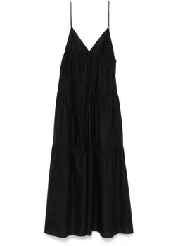 Платье с треугольными ярусами Matteau, черный