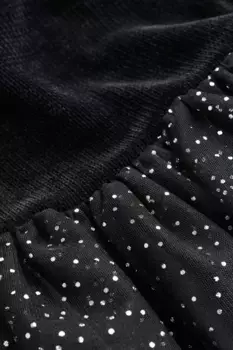 Платье с тюлевой юбкой H&M, черный