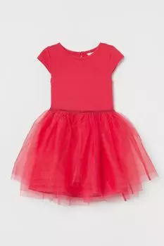 Платье с тюлевым низом H&amp;M