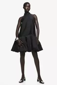 Платье с юбкой-баллоном H&M, черный