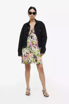 Платье с узлом H&M, розовый