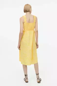 Платье с узором H&M, желтый