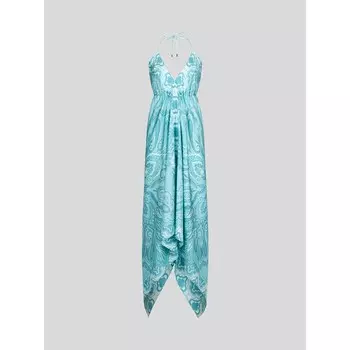 Платье с узором пейсли в тон Etro, синий