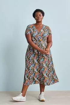 Платье с узором «шапель» Seasalt Cornwall, черный