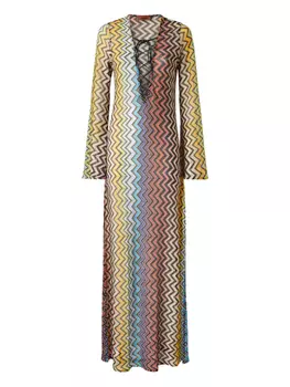 Платье с узором зигзаг Missoni, желтый