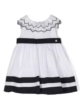 Платье с узором зигзаг Patachou, белый