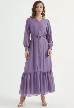 Платье с v-образным вырезом Bonema, фиолетовый