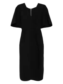 Платье с V-образным вырезом и короткими рукавами Maticevski, черный