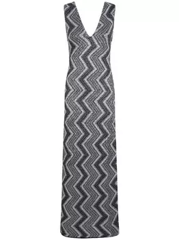 Платье с v-образным вырезом Missoni, серый