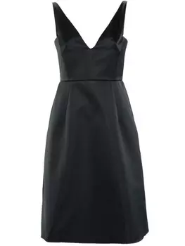 Платье с V-образным вырезом N21, черный