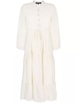 Платье с V-образным вырезом tout a coup, белый