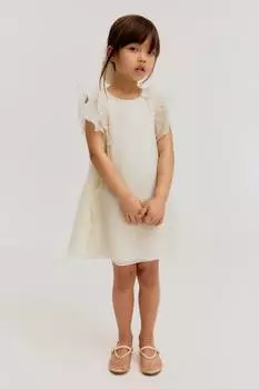 Платье с воланами H&M, белый