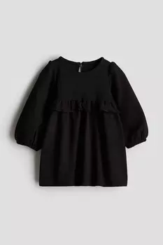 Платье с воланами H&M, черный