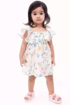 Платье с воланами H&M, мультиколор