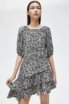 Платье с воланами H&M, серый