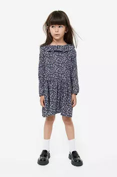 Платье с воланами H&M, синий