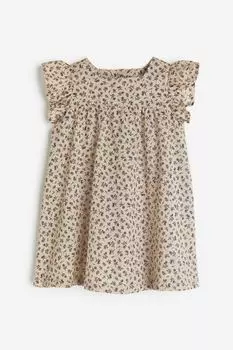 Платье с воланами на рукавах H&M