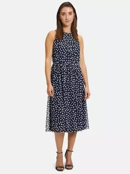 Платье с воротником халтер Betty & Co, синий