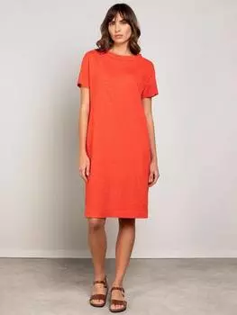 Платье с воротником из мягкого джерси Celtic & Co., цвет Burnt Orange