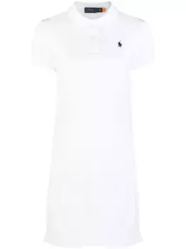Платье с воротником поло POLO RALPH LAUREN, белый