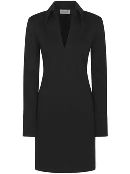 Платье с воротником поло Sportmax, черный