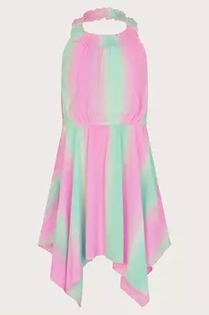 Платье с воротником-стойкой и воротником-стойкой Tie Dye Monsoon, фиолетовый