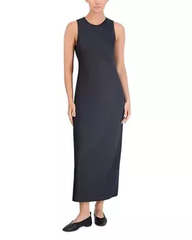 Платье с воротником-стойкой Point, черный