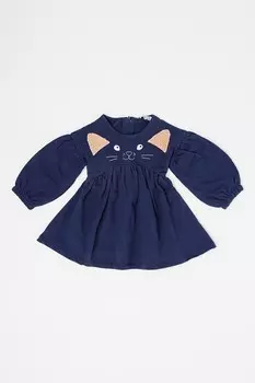 Платье с вырезами и рукавами-фонариками Original Marines, синий