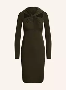Платье с вырезами LAUREN RALPH LAUREN, оливковый
