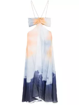 Платье с вырезами Maje, синий