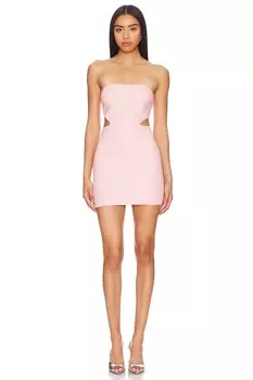 Платье с вырезом элайна Superdown, розовый