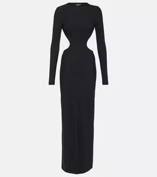 Платье с вырезом Balenciaga, черный