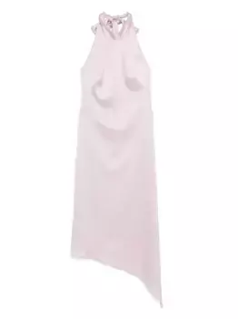 Платье с вырезом халтер Amsale, фиолетовый