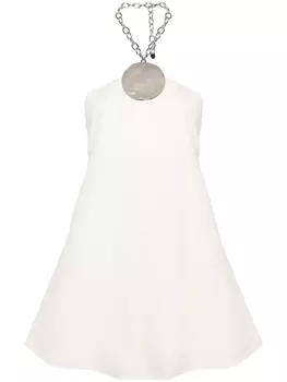 Платье с вырезом халтер Jil Sander, белый