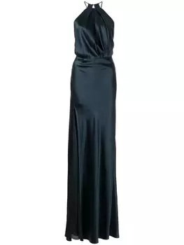 Платье с вырезом халтер Michelle Mason, синий