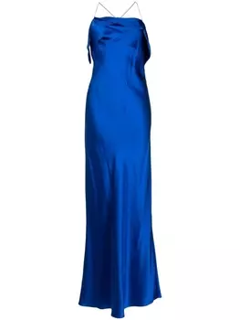 Платье с вырезом-хомутом Michelle Mason, синий