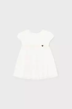 Платье с вырезом Mayoral, белый