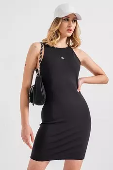 Платье с вырезом сзади Calvin Klein Jeans, черный