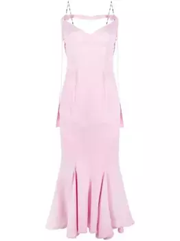 Платье с вырезом The Attico, розовый