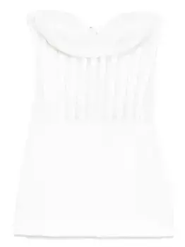 Платье с вырезом в форме сердца Mnot, белый