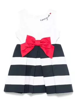 Платье с вышитым логотипом Lapin House, синий