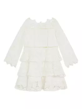 Платье с вышивкой MARLO Wonderland, белый