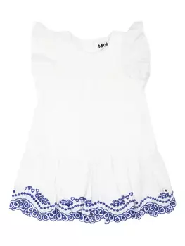 Платье с вышивкой Molo, белый